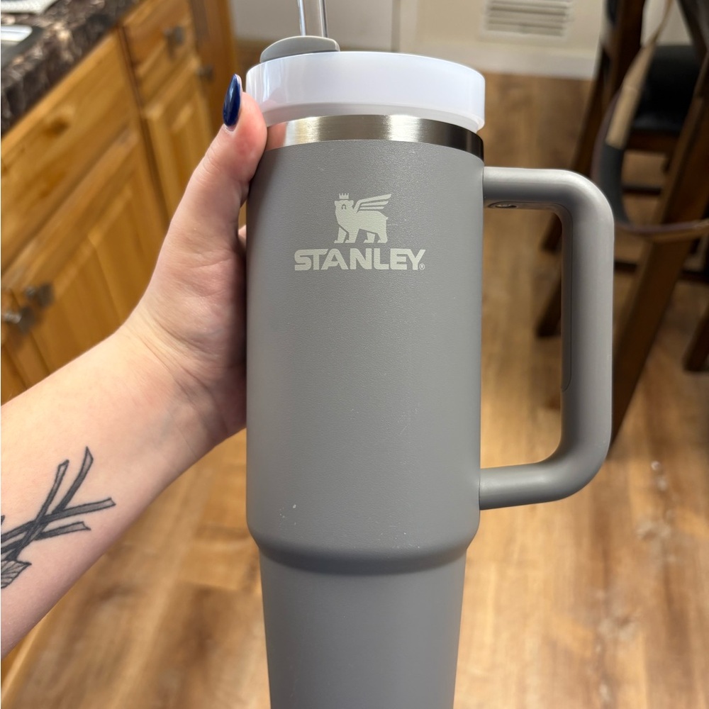 Stanley Matte Gray Travel Mug with Handle